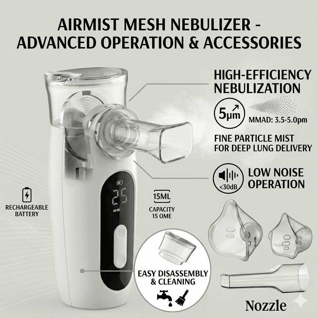 SafeAspira™ Portable Nebulizer Kit