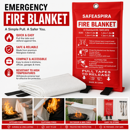 SafeAspira™ Emergency Fire Blanket