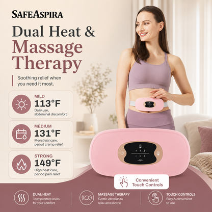SafeAspira™ Portable Cordless Heating Pad