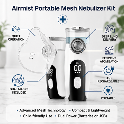 SafeAspira™ Portable Steam Inhaler & Mist Diffuser